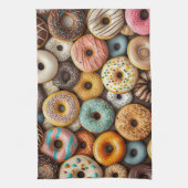 Bakken Donuts keukenhanddoek (Verticaal)