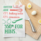 Bakken Gingerbread Cookie Recept Keukenhanddoek (Quarter Fold)