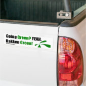 Bakken Green Bumpersticker met website (Op Truck)