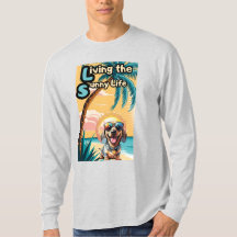 Bakken in de gloed: koele hond in de zon