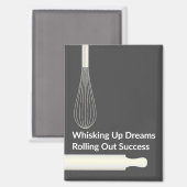 Bakken Inspirerend Bakkerij Pastry Chef Magneet (Voorkant / Achterkant)