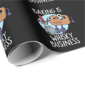 Bakken Is Whisk-ey Zakelijk Baker Pun Donkere BG Cadeaupapier (Rol Hoek)