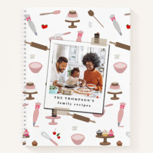 Bakken & Koken Benodigdheden Familie Foto Recept Notitieboek