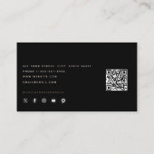 Bakken & Kookgerei Bakkerij Koken QR-code Visitekaartje (Achterkant)