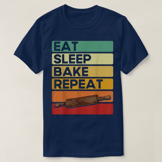 Bakken met een looplat t-shirt (Design voorkant)
