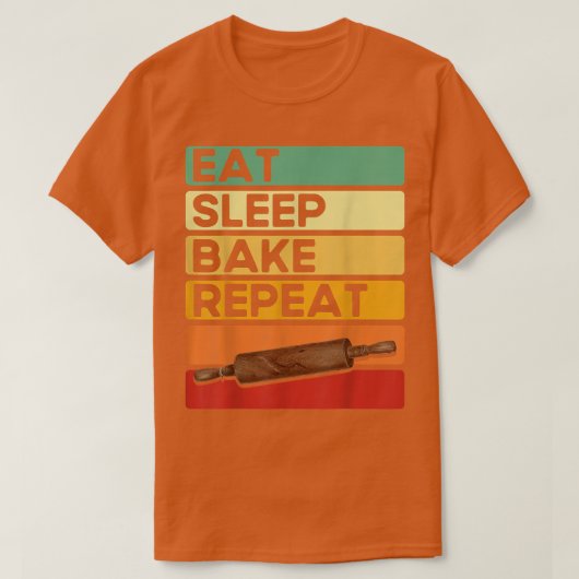 Bakken met een looplat t-shirt (Design voorkant)