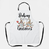 Bakken met mijn kabouters Modern Grappig Scandinav Schort (Voorkant)