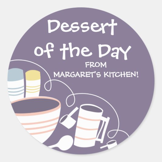 Bakken Mixing Bowl Cannisters Keuken Gift label .. (Voorkant)