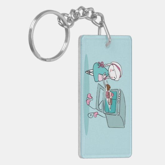 bakken sleutelhanger (Voorkant Links)