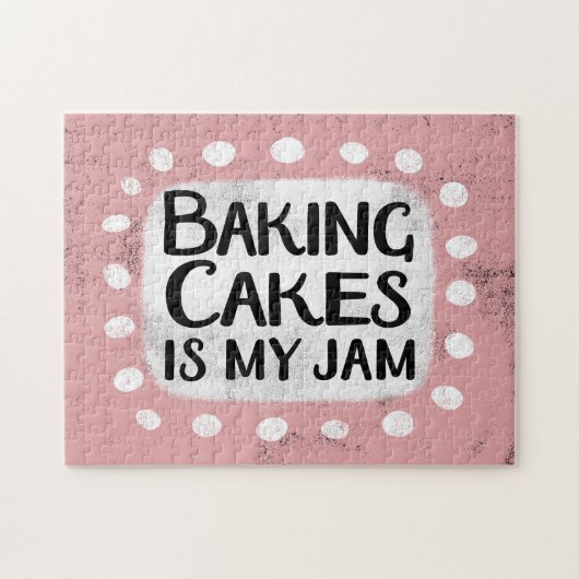 Bakken taarten is mijn jam puzzel legpuzzel (Horizontaal)