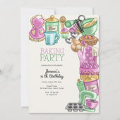 Bakken verjaardagsfeest kaart (Voorkant)