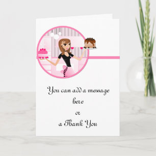 Bakker/Bakkerij/Pastry Chef 3 Wenskaart Kaart