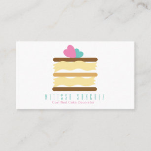 Bakker Cake Bakkerij Decorateur Snij Cake Visitekaartje