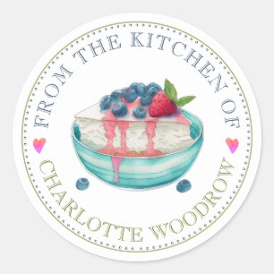 Bakker Gebak Chef Cake Voedsel Label Sticker