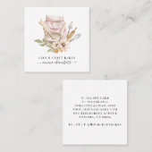 Bakker gebak Chef Waterverf Bakkers Gereedschap Ba Vierkante Visitekaartje (Voorkant / Achterkant)