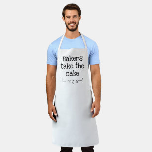 Bakkeraars nemen de Cake Funny Apron Schort