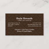 Bakkerdesserts Visitekaartje (Achterkant)