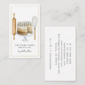 Bakkergebak Waterverf Visitekaartje (Voorkant / Achterkant)