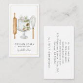 Bakkergebak Waterverf Visitekaartje (Voorkant / Achterkant)