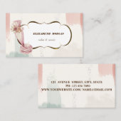 Bakkergereedschap Pipet, Waterverf penseelstreek Visitekaartje (Voorkant / Achterkant)