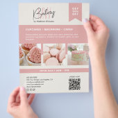 Bakkerij Aangepast Monogram Logo Flyer (Hand)