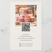 Bakkerij Aangepaste Foto Social Media QR Code Flyer (Achterkant)