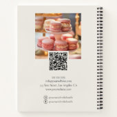 Bakkerij Aangepaste Foto Social Media QR Code Notitieboek (Achterkant)