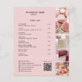 Bakkerij Aangepaste Prijslijst Foto Social Media Q Flyer (Voorkant)