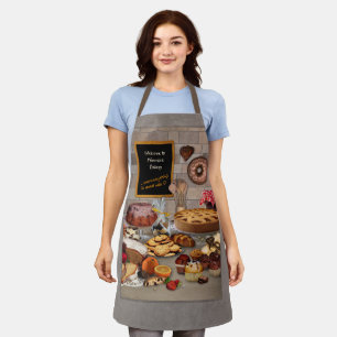 Bakkerij Apron met jouw naam op het karton Schort