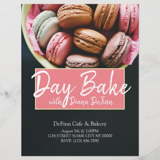 Bakkerij Bak Event Café Chef Flyer (Voorkant)