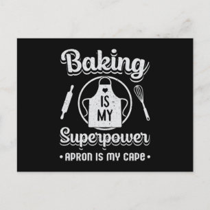 Bakkerij Bake Baking Baker Superpower Cake Gift Id Briefkaart