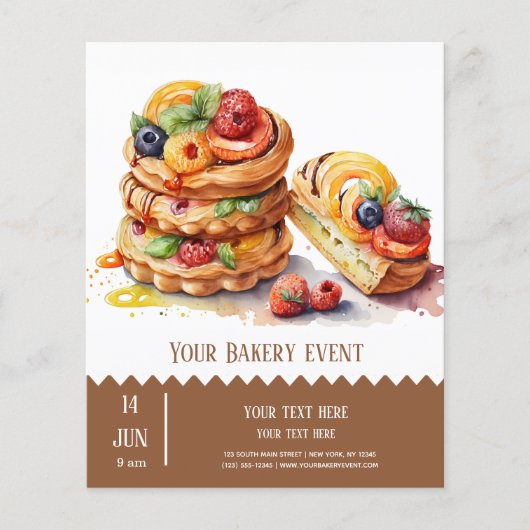 Bakkerij Bake flyer (Voorkant)