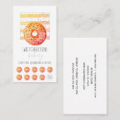 Bakkerij Baker Donut Pastry Chef Klantenkaartje (Voorkant / Achterkant)