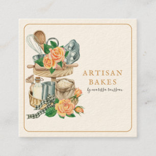 Bakkerij Bakkerij Benodigdheden Vierkante Visitekaartje