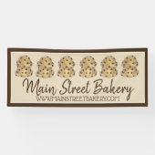 Bakkerij Bakverkoop van Chocolade Chip Cookie Doug Spandoek (Horizontaal)