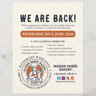 Bakkerij Banketbakker Bakken Catering Groot herope Flyer