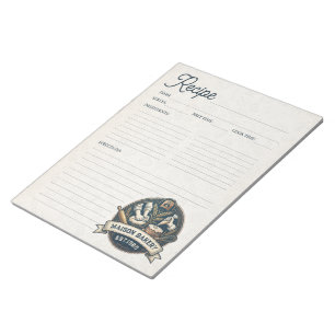 Bakkerij Banketbakker Bakrecepten Pagina Kookboek Notitieblok