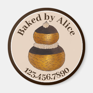 Bakkerij banketbakker Patisserie Religieuse Choux  Magneet