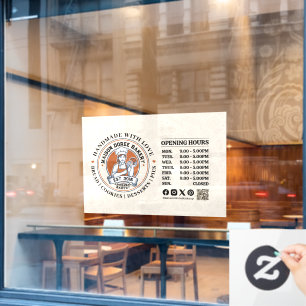 Bakkerij Banketbakkerij Bakken Catering Openingsti Raamsticker