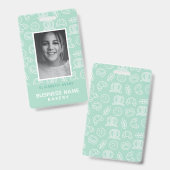 Bakkerij Bedrijfs Foto Gepersonaliseerd Badge (Voor- en achterkant)