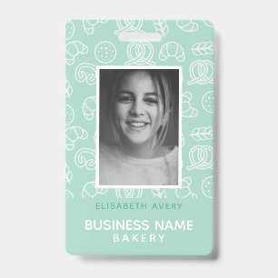 Bakkerij Bedrijfs Foto Gepersonaliseerd Badge