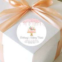 Bakkerij bekert Blush Roze glitter Derip Degebak