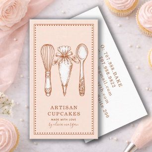 Bakkerij Benodigdheden voor Ambachtelijke Cupcakes Visitekaartje