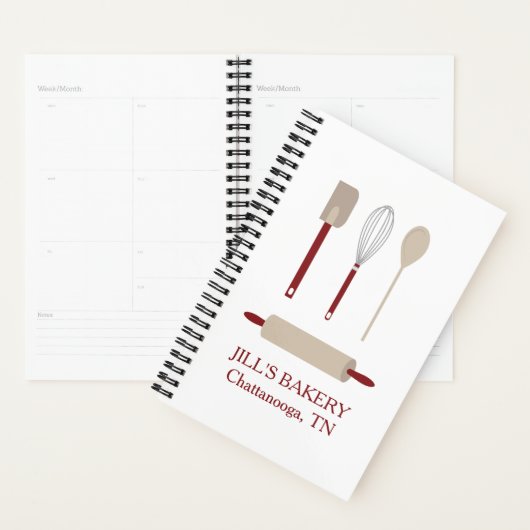 Bakkerij Chef Red Kitchen Tools Planner (Display)