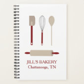 Bakkerij Chef Red Kitchen Tools Planner (Voorkant)