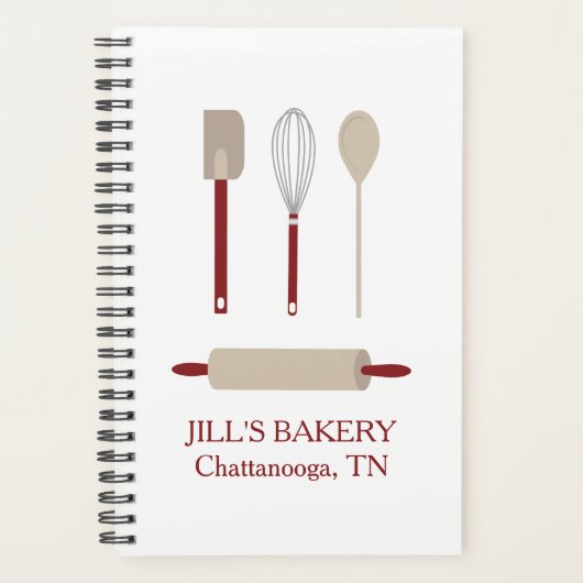 Bakkerij Chef Red Kitchen Tools Planner (Voorkant)