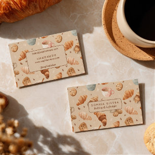 Bakkerij Croissant Cookie Coffee Food Visitekaartje