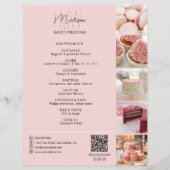 Bakkerij Custom Monogram Foto QR Producten Flyer (Voorkant)