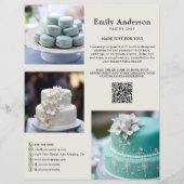 Bakkerij Diensten Banketbakker Foto QR-code Flyer (Voorkant)