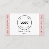 Bakkerij Eigen Logo QR Code Roze Roze Visitekaartje (Voorkant)